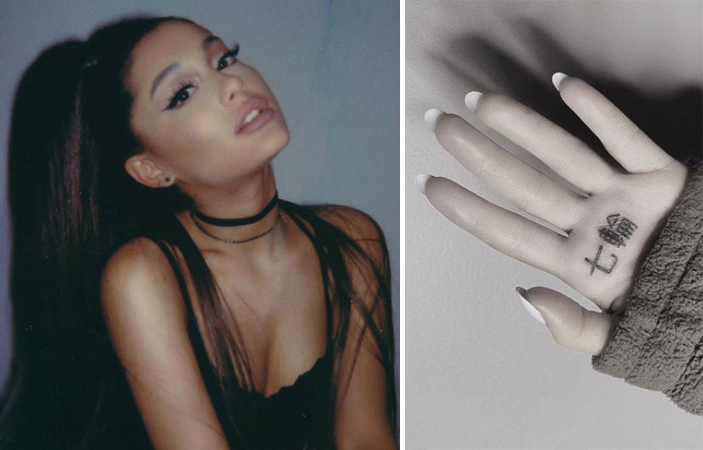 Ariana Grande palm tattoo wrong | Girlfriend