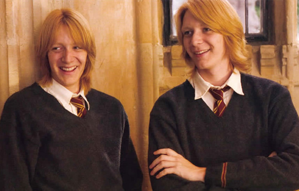 Fred and George Weasley are really hot now.