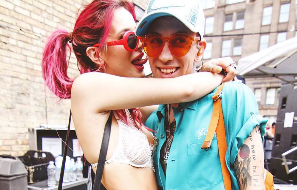 Bella Thorne And Blackbear Kissing Instagram And Puppy.